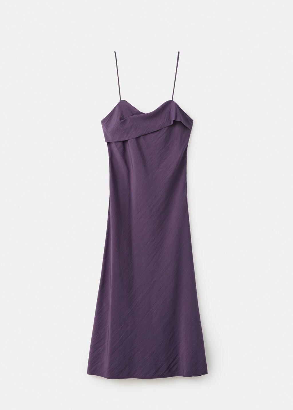 Purple Lt Pastel Midi Dress With A Wrap Neckline, 0201_61, large image number 7