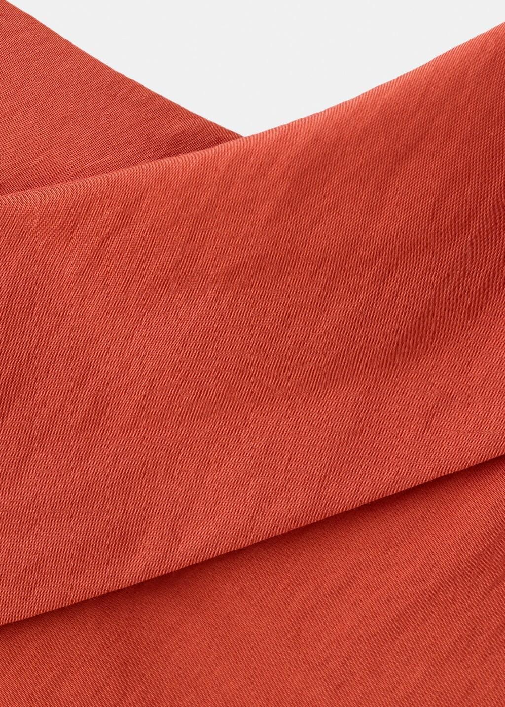 Red Midi Dress With A Wrap Neckline, 0201_70, large image number 1