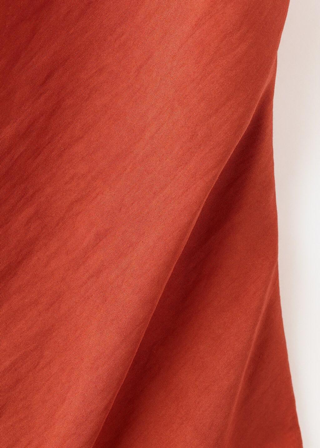 Red Midi Dress With A Wrap Neckline, 0201_70, large image number 5