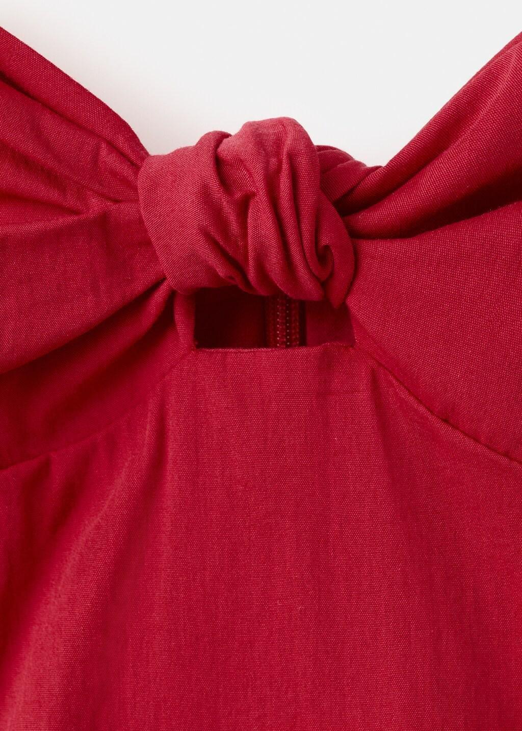 Red Midi-Dress With Open Back, Red, large image number 5