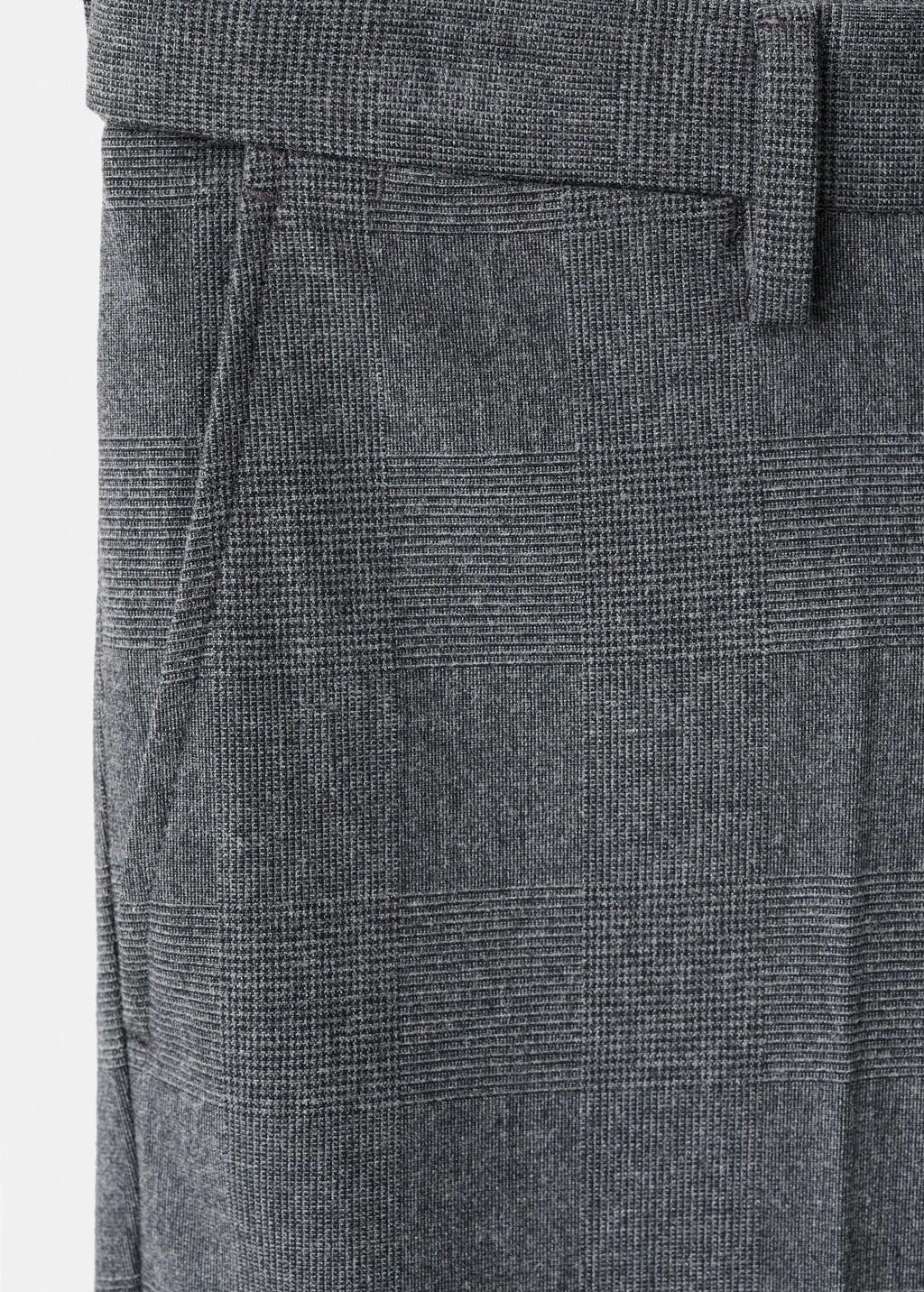 DARK GREY Slim-fit flannel trousers, Dark Grey, large image number 1