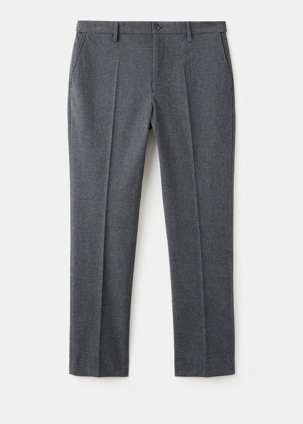 DARK GREY Slim-fit flannel trousers, Dark Grey, large image number 9