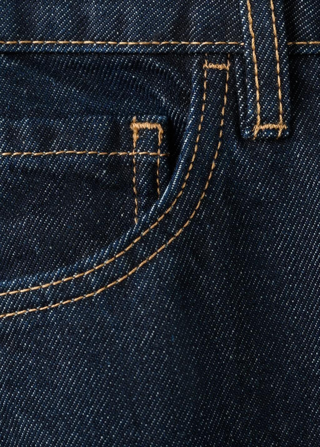 Navy Danila High-Waisted Wide Leg Jeans, 0201_TS, large image number 4