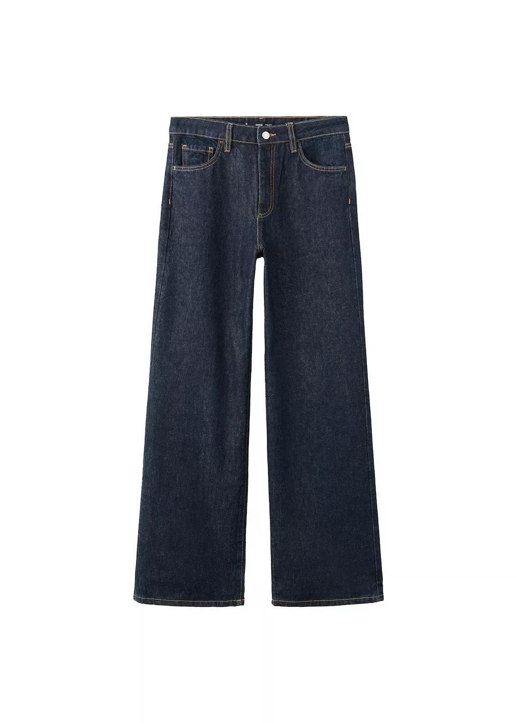 Navy Danila High-Waisted Wide Leg Jeans, 0201_TS, large image number 7
