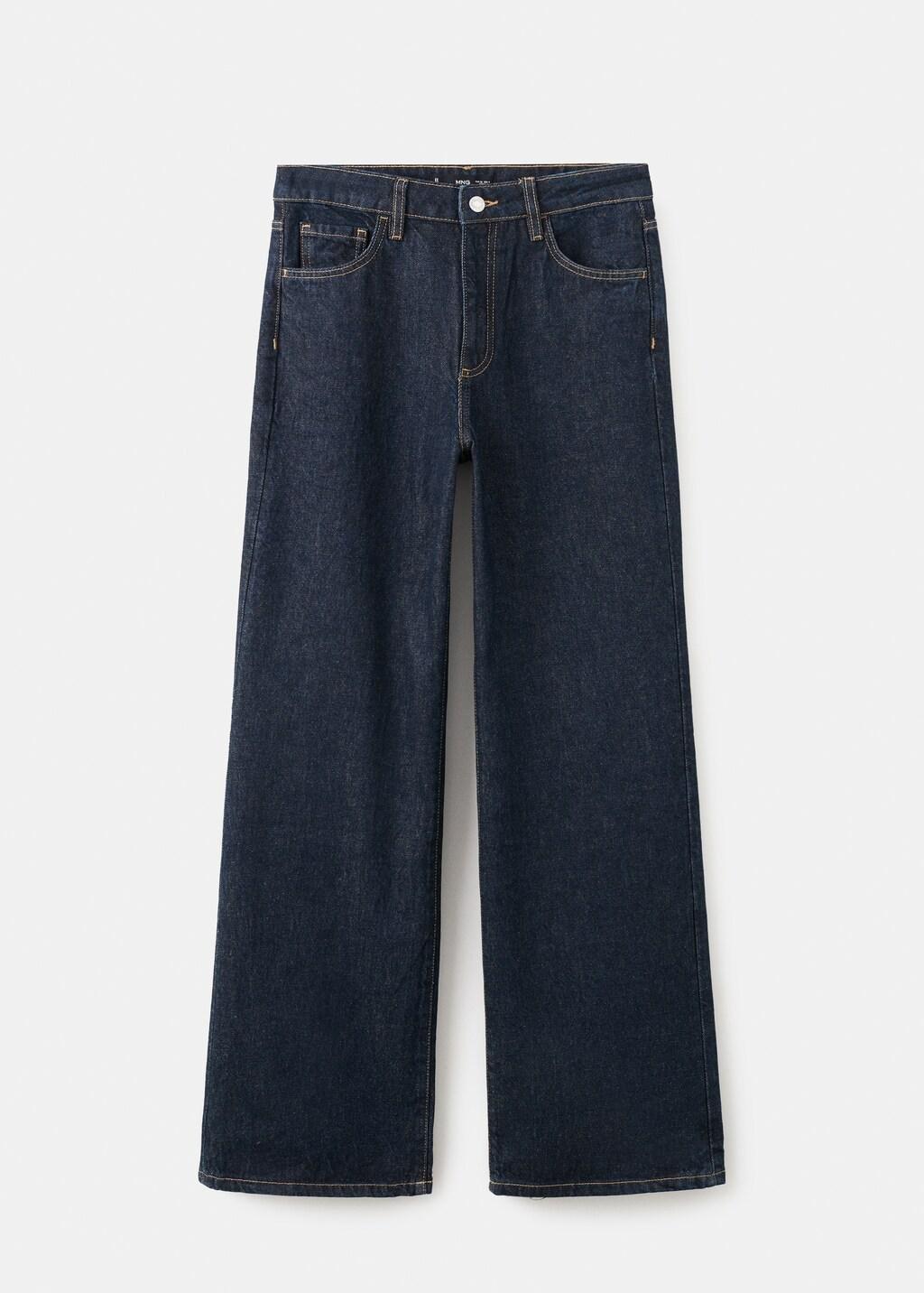 Navy Danila High-Waisted Wide Leg Jeans, 0201_TS, large image number 8