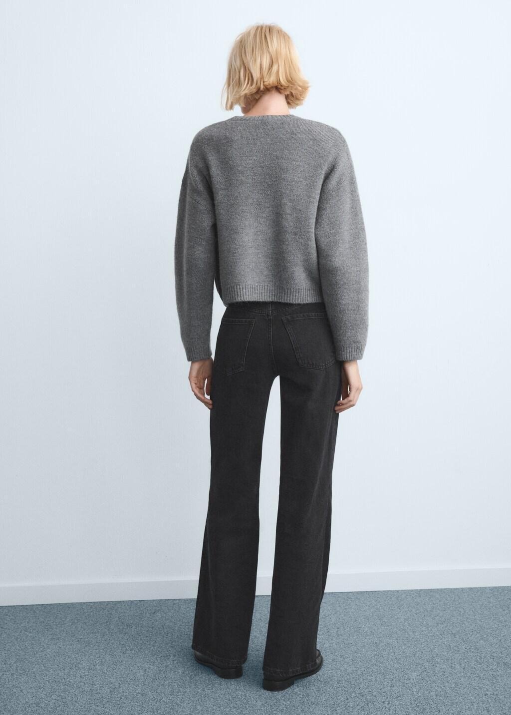 Grey Danila High-Waisted Wide-Leg Jeans, 0201_TN, large image number 2