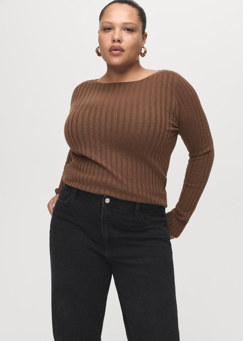 Grey Danila High-Waisted Wide-Leg Jeans, 0201_TN, large image number 6