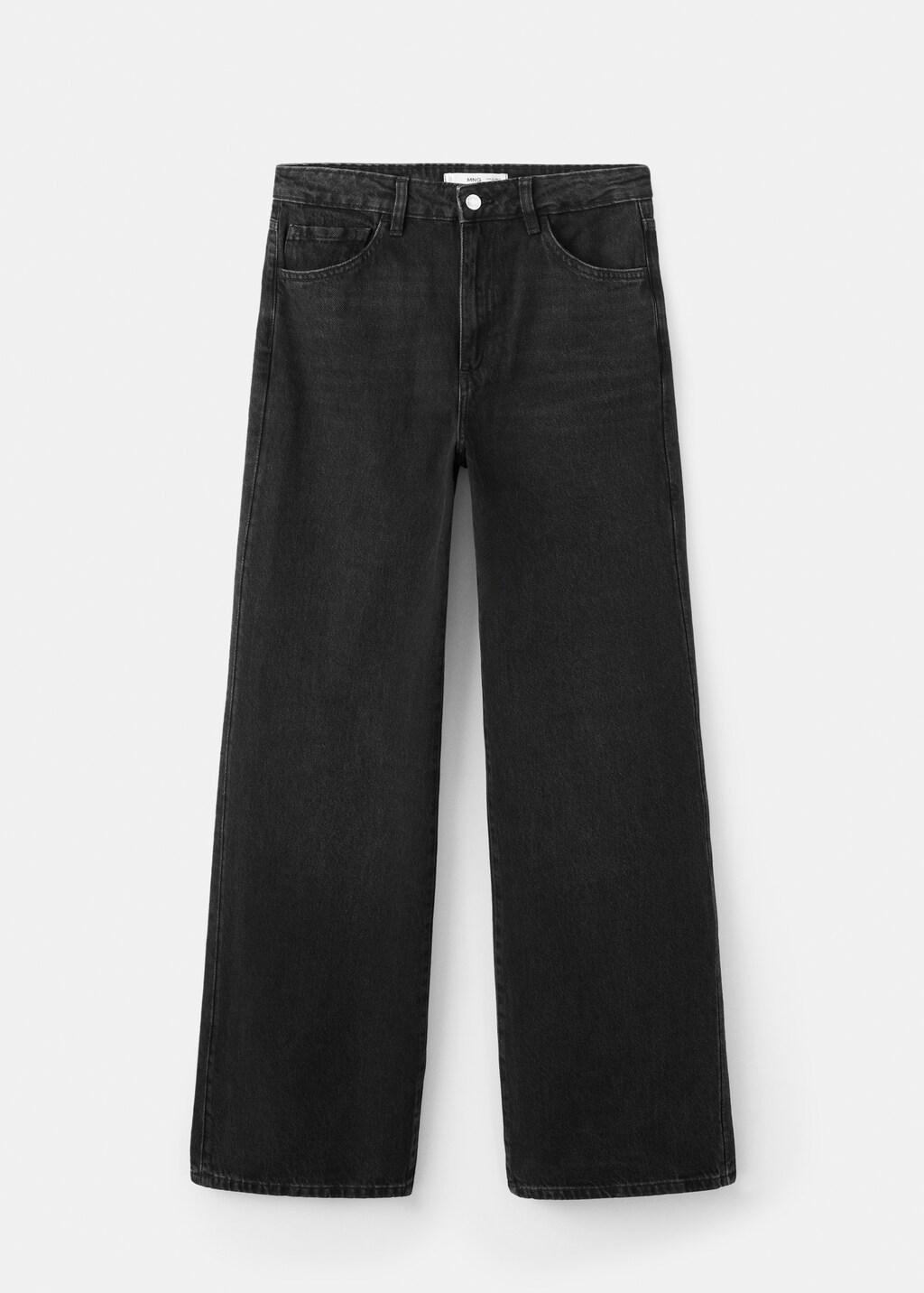 Grey Danila High-Waisted Wide-Leg Jeans, 0201_TN, large image number 8