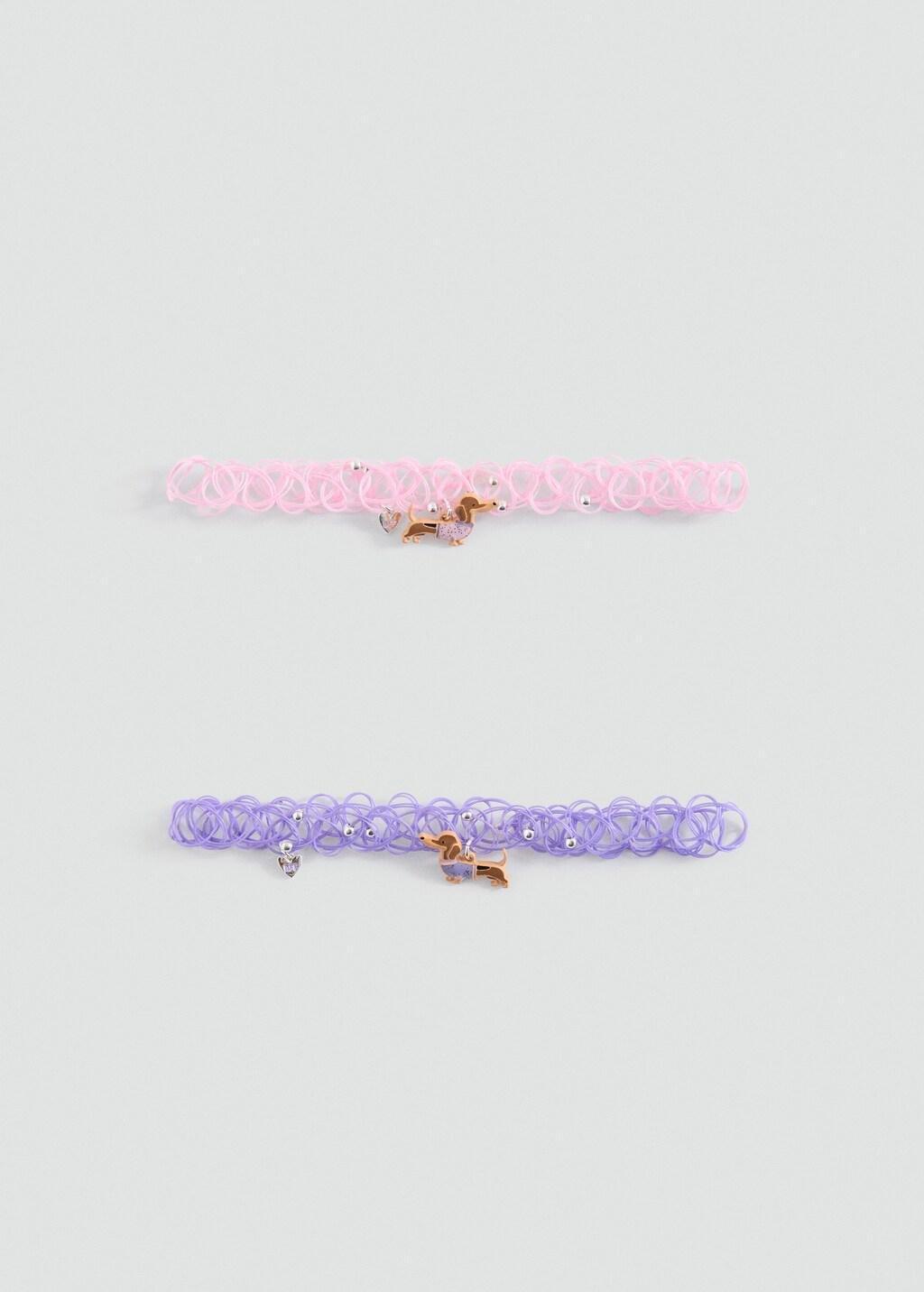 SILVER 2 chokers pack, Kids Girl, Silver, large image number 2