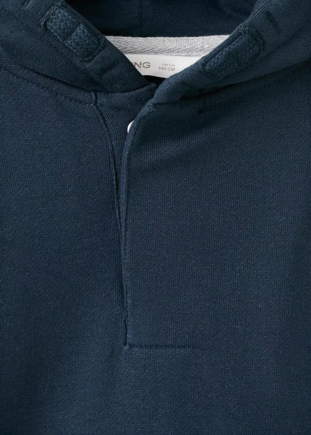 Navy Printed Hoodie, Kids Boys, Navy, large image number 1