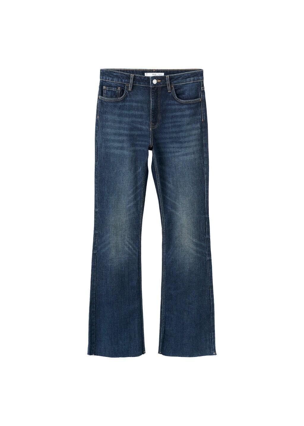 Blue Fiona Flared Mid-Rise Jeans, Open Blue, large image number 7