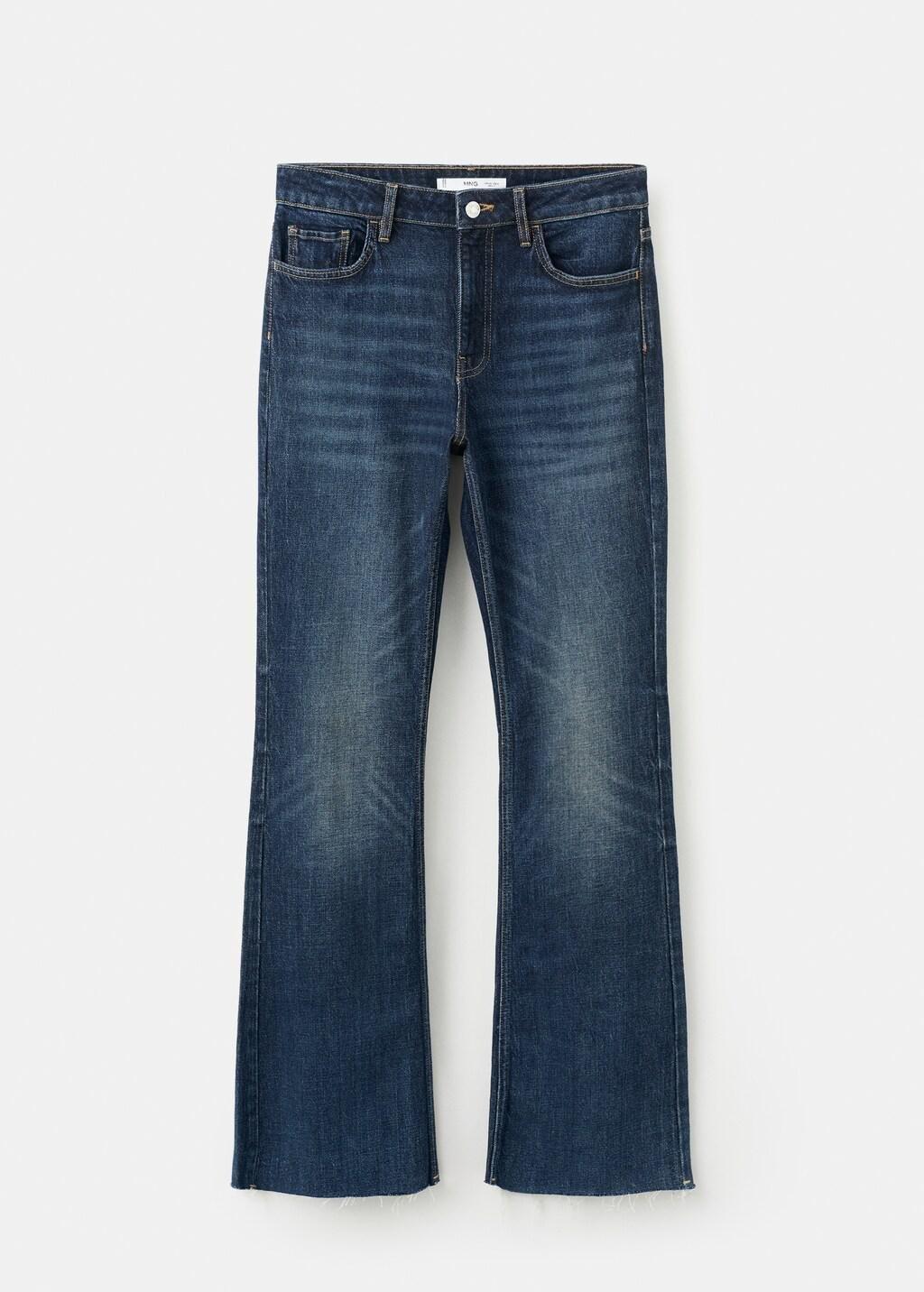 Blue Fiona Flared Mid-Rise Jeans, Open Blue, large image number 8
