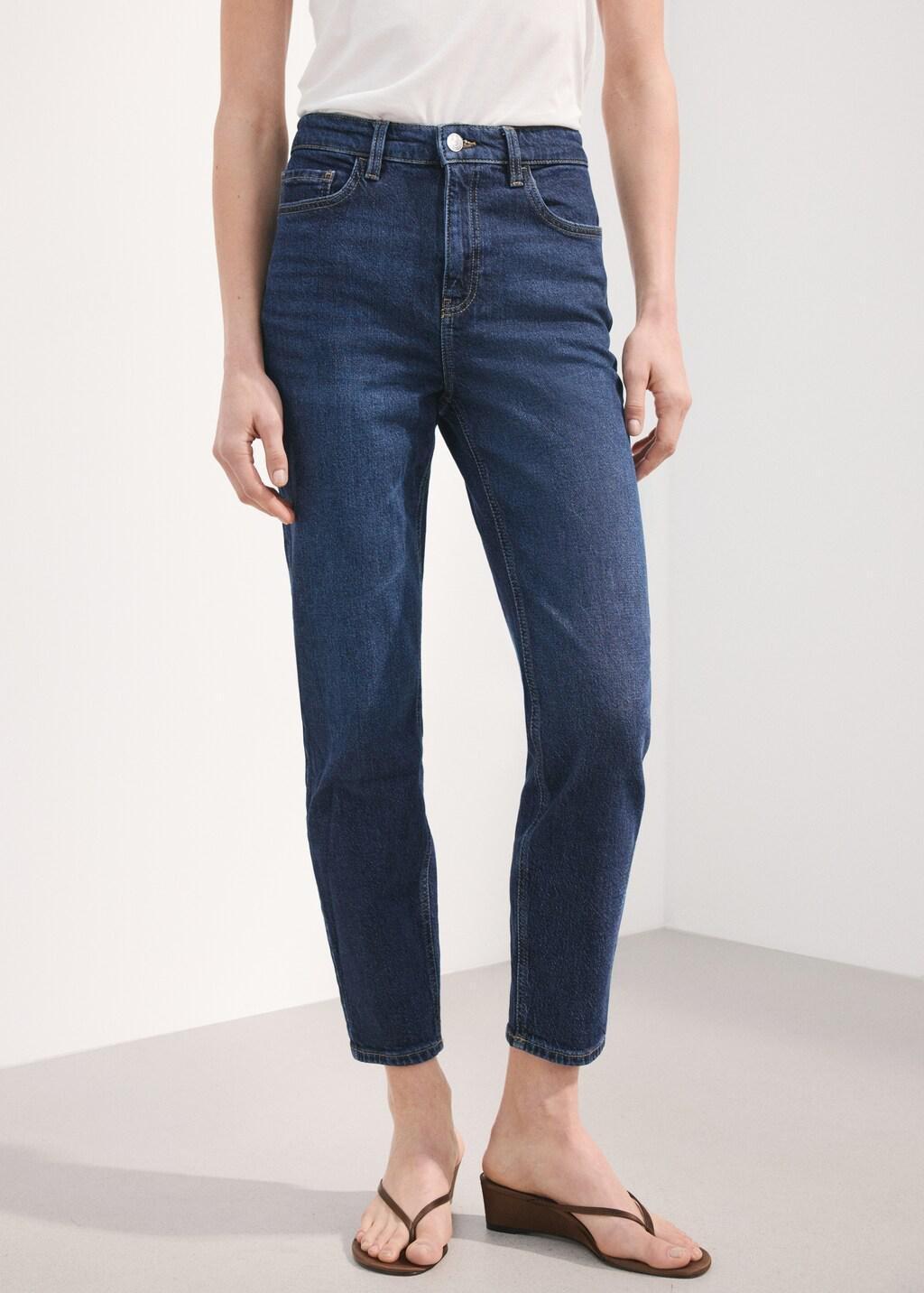 Blue New mom Comfort High-Rise Jeans, 0201_TO, large image number 3