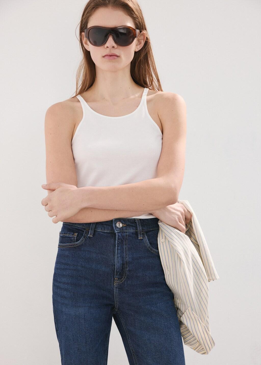 Blue New mom Comfort High-Rise Jeans, 0201_TO, large image number 4