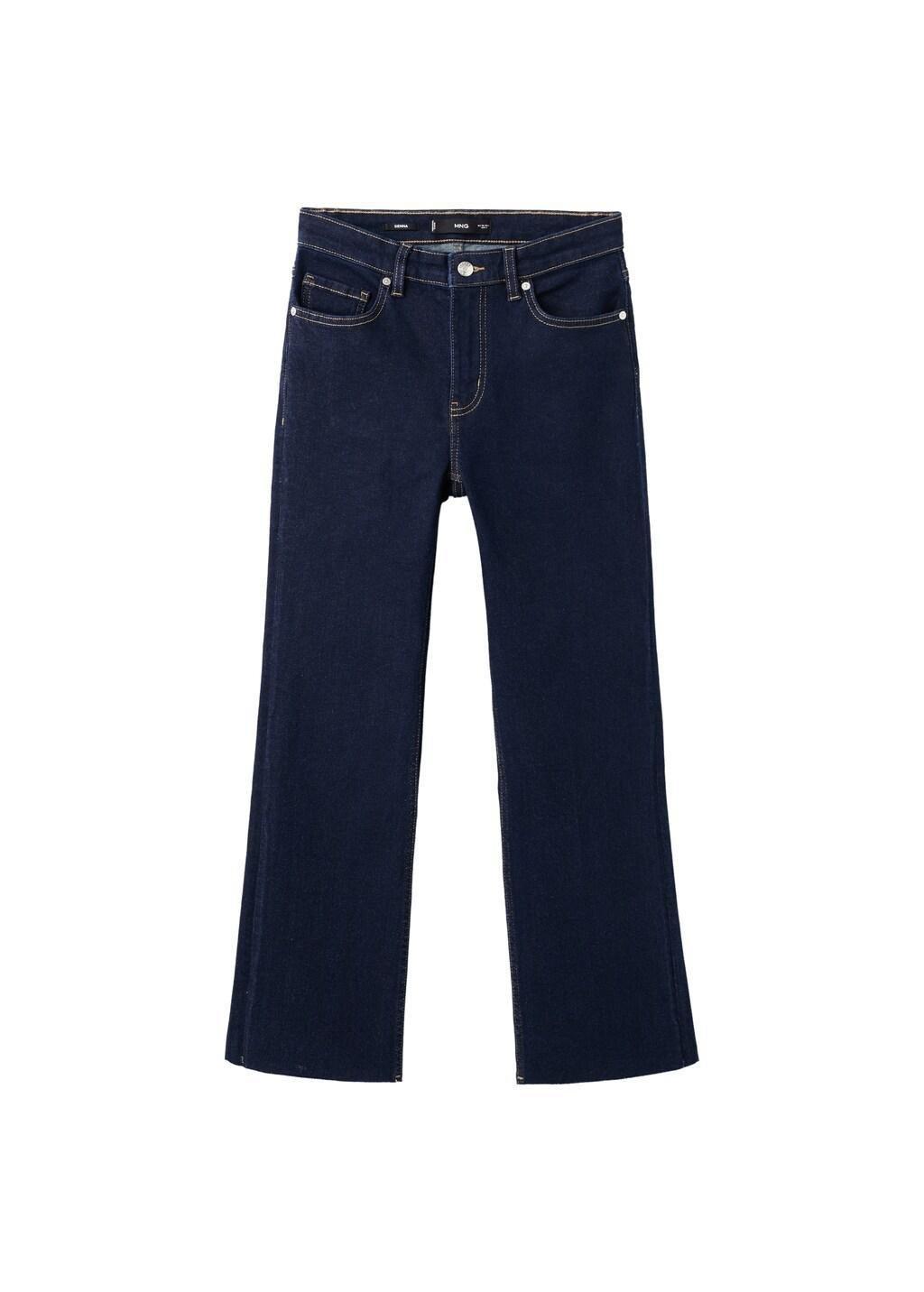 Blue Sienna Flared Cropped Jeans, Open Blue, large image number 7