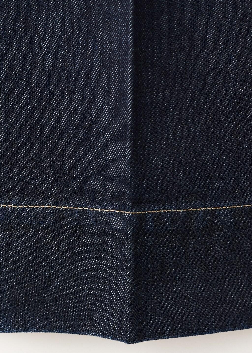 Navy Straight-Leg Jeans With Seam Stitching, Open Blue, large image number 5