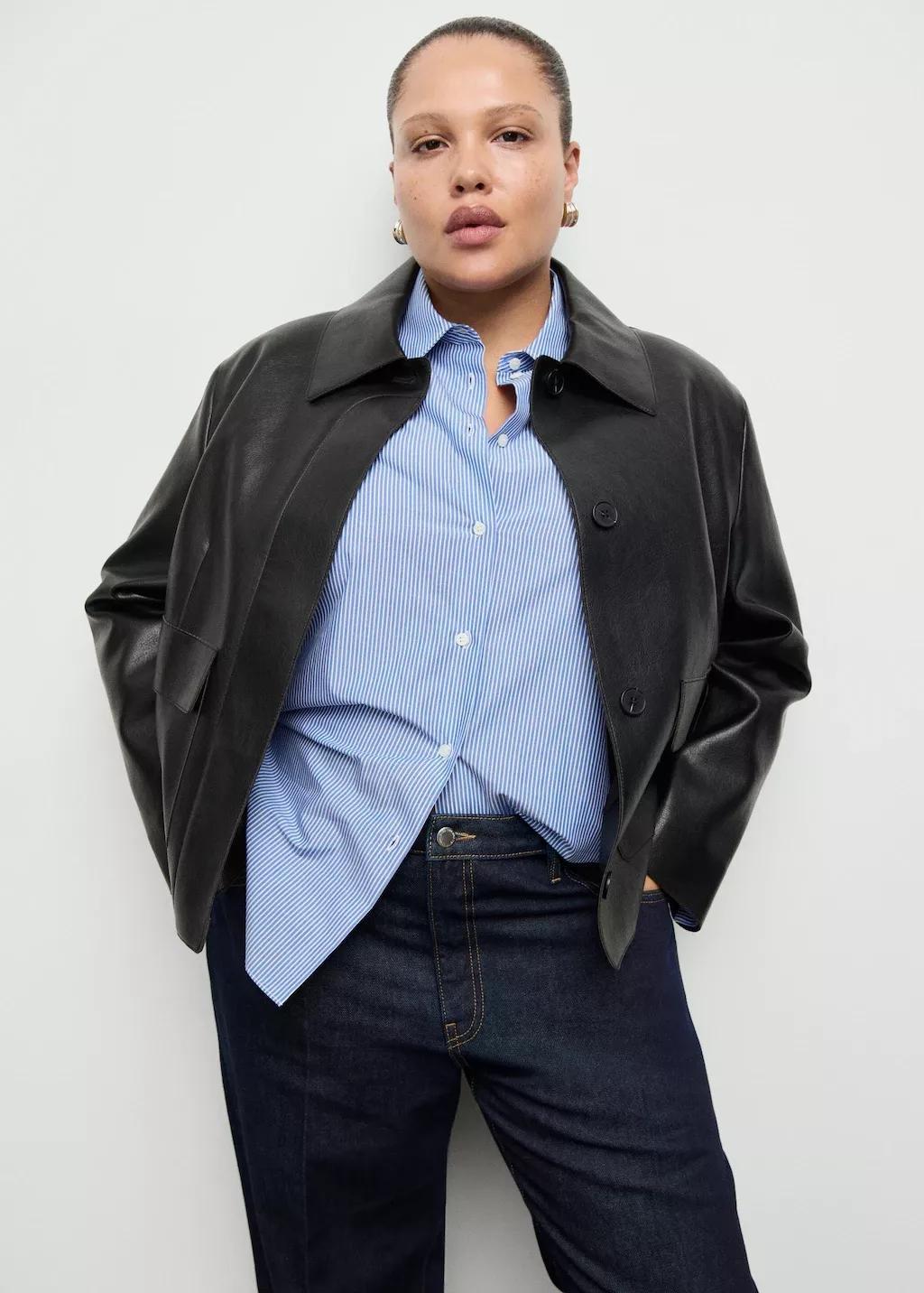 Navy Straight-Leg Jeans With Seam Stitching, Open Blue, large image number 6