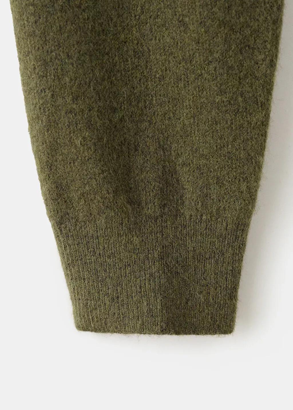 Khaki Long-Sleeve Polo-Neck Sweater, 0201_37, large image number 10