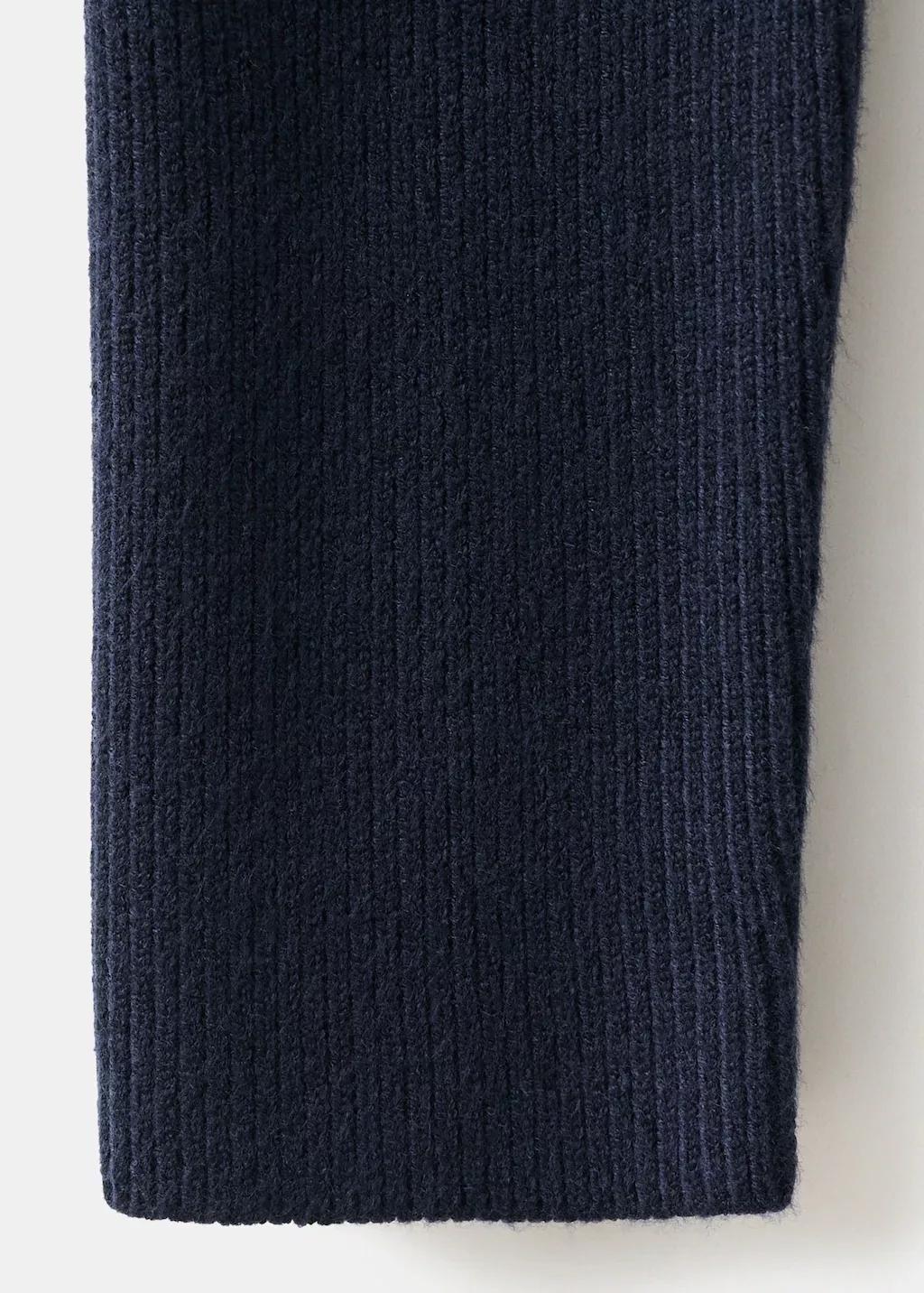 Navy Sweater With Asymmetrical Roll Neck, 0201_56, large image number 5
