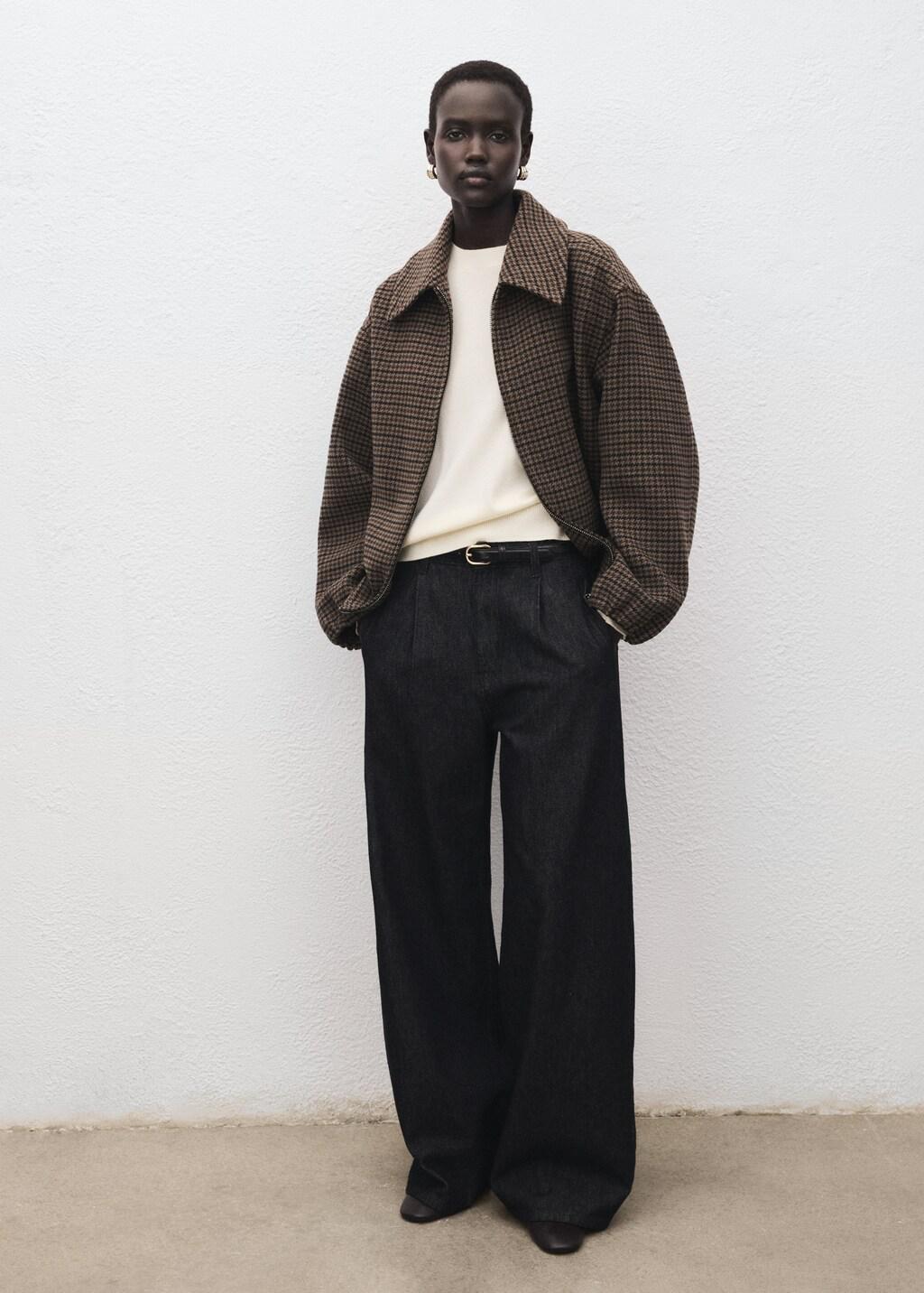 Beige Round-Neck Knitted Sweater, 0201_05, large image number 0
