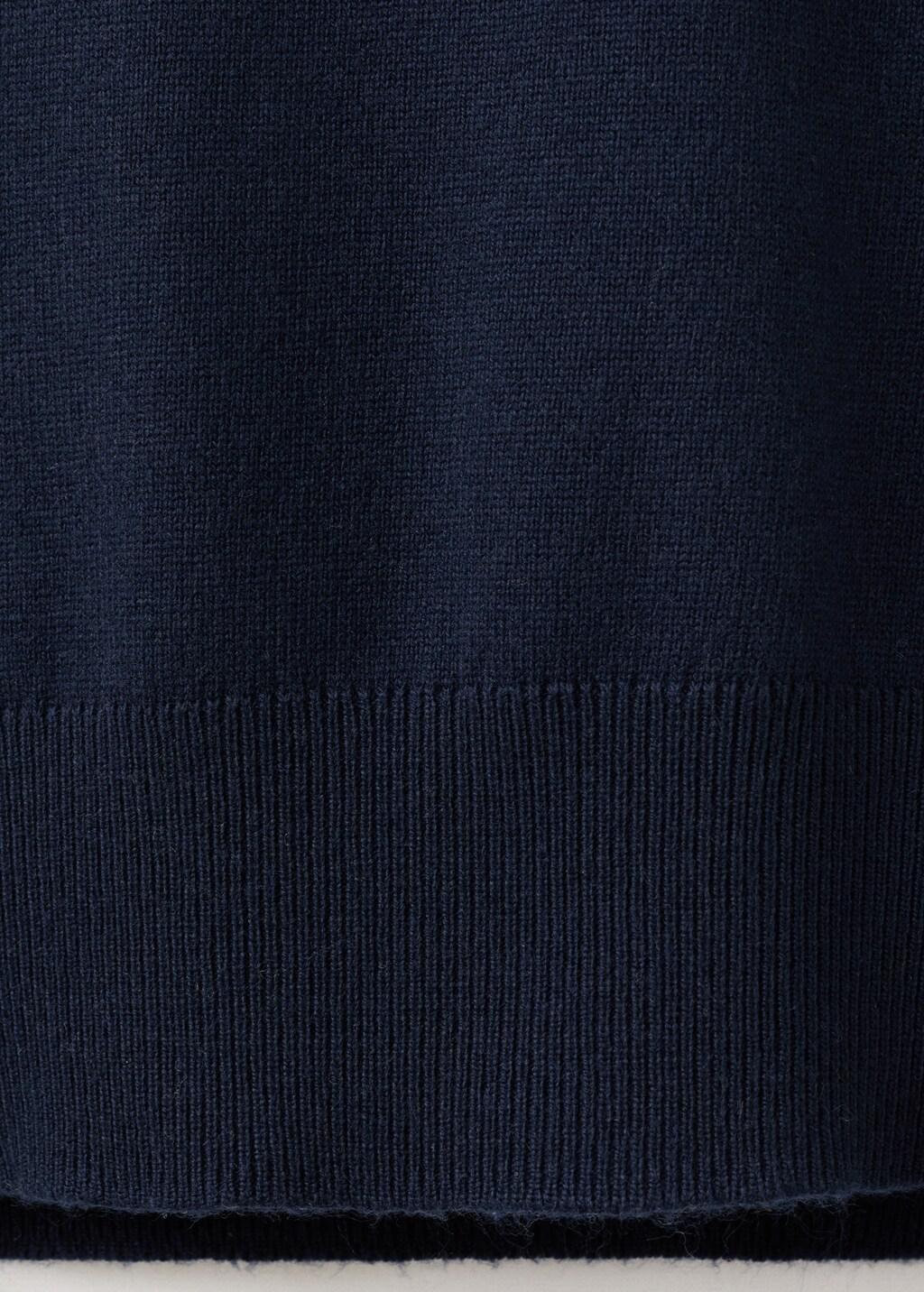 Navy Draped Turtleneck Sweater, 0201_56, large image number 5