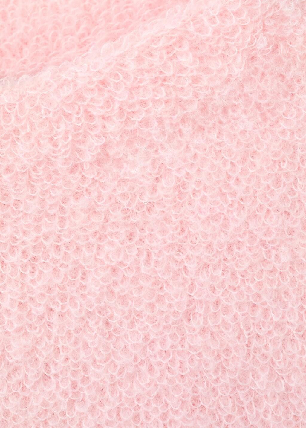 Pink Knitted Sweater With Perkins Neck, Light-Pastel Pink, large image number 3