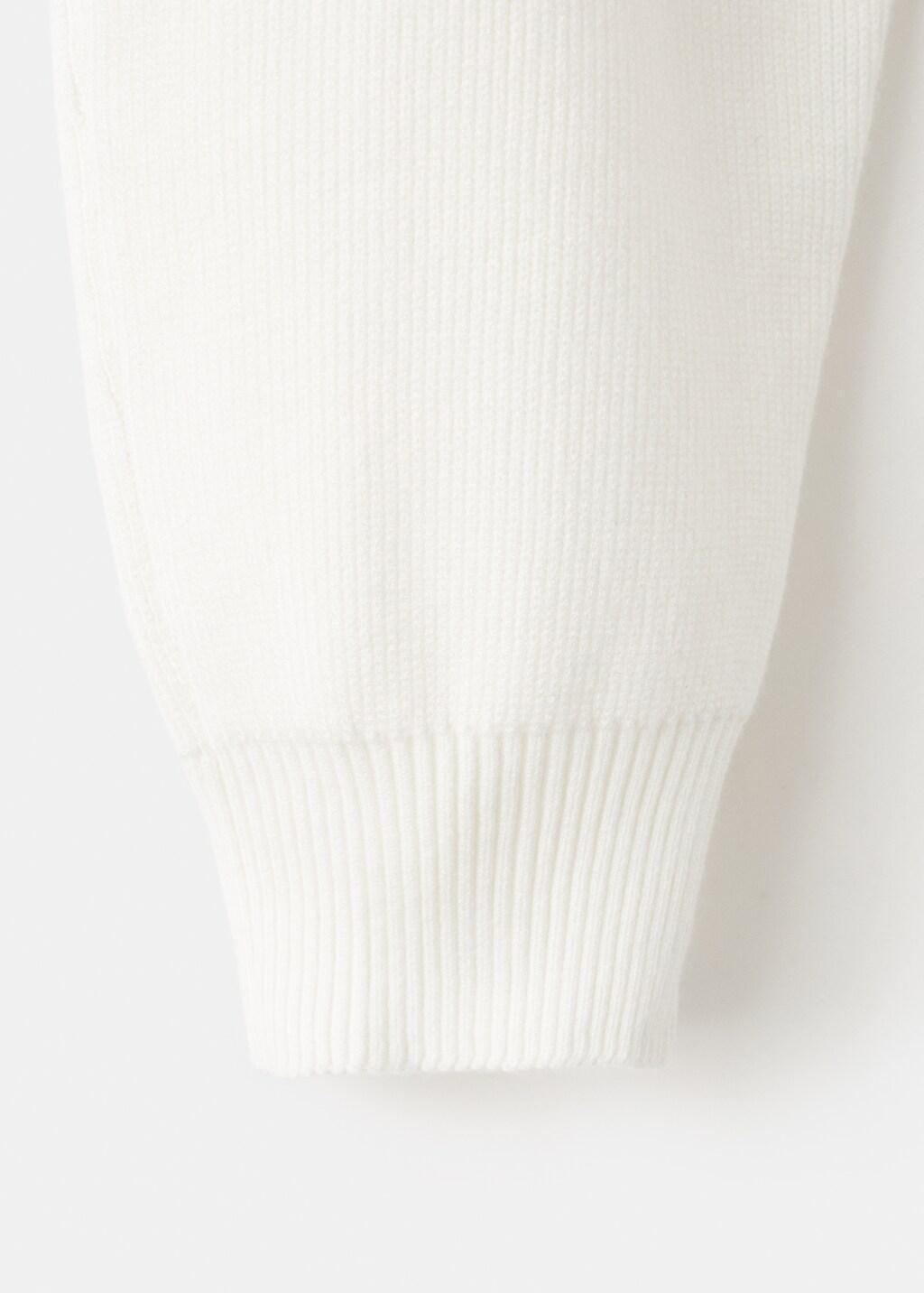 Beige Turtleneck Sweater With Jewel Buttons, Light Beige, large image number 5