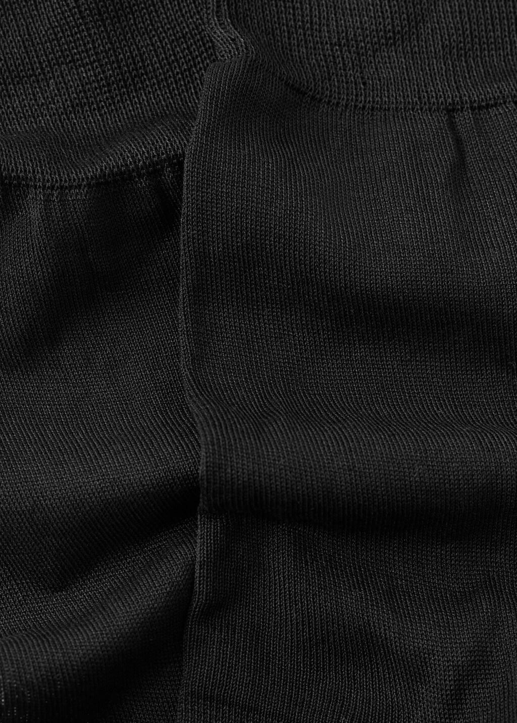 Black Long Cotton Socks, Set Of 2, Black, large image number 2