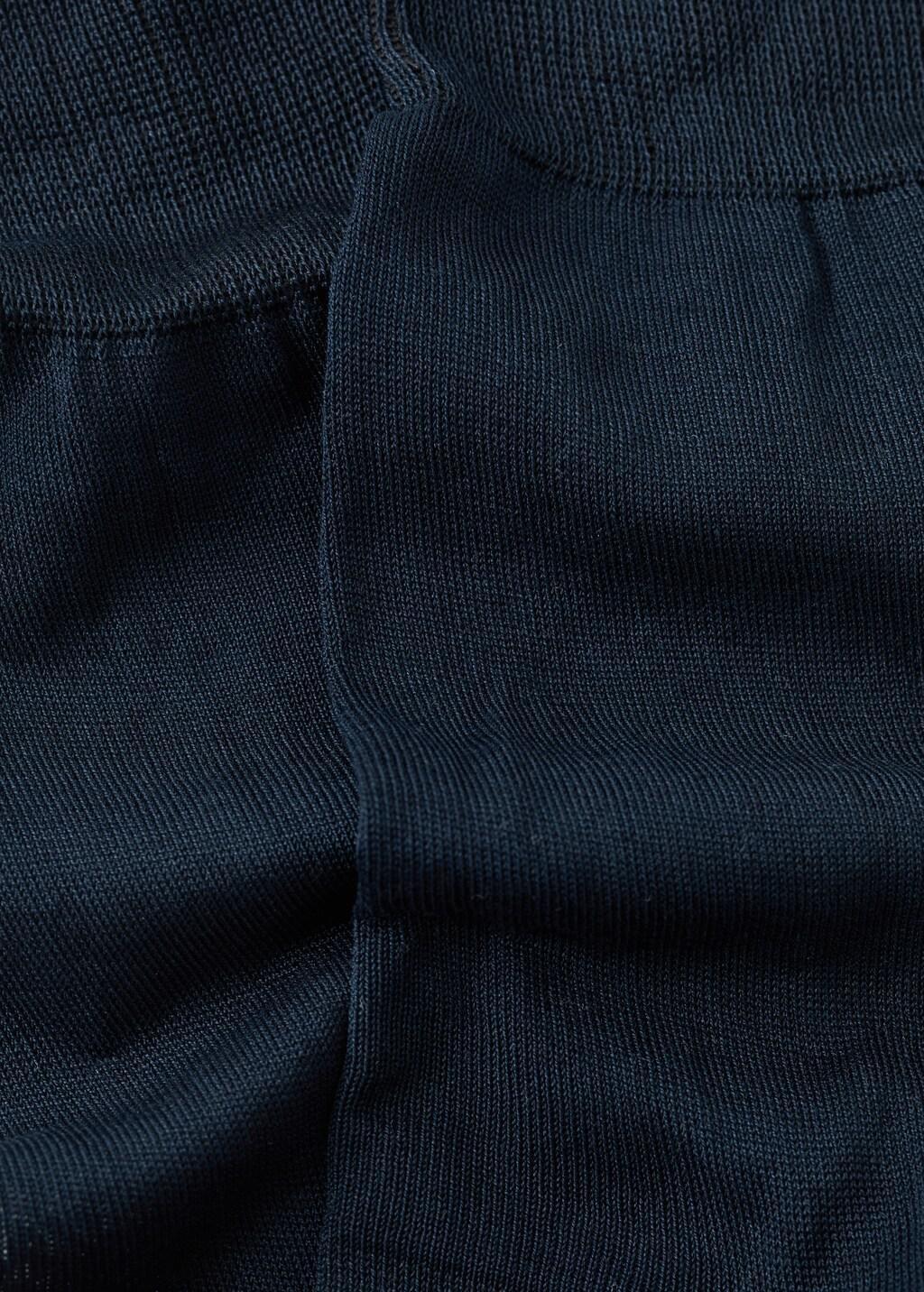 Navy Pack Of 2 Long Cotton Socks, Navy, medium