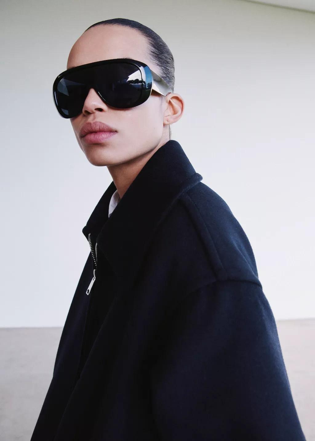 Navy Wool Jacket With Shirt Collar, 0201_56, large image number 4