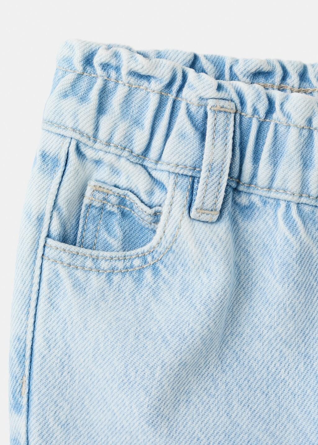 Blue Paperbag Jeans, Baby Girlss, Open Blue, medium