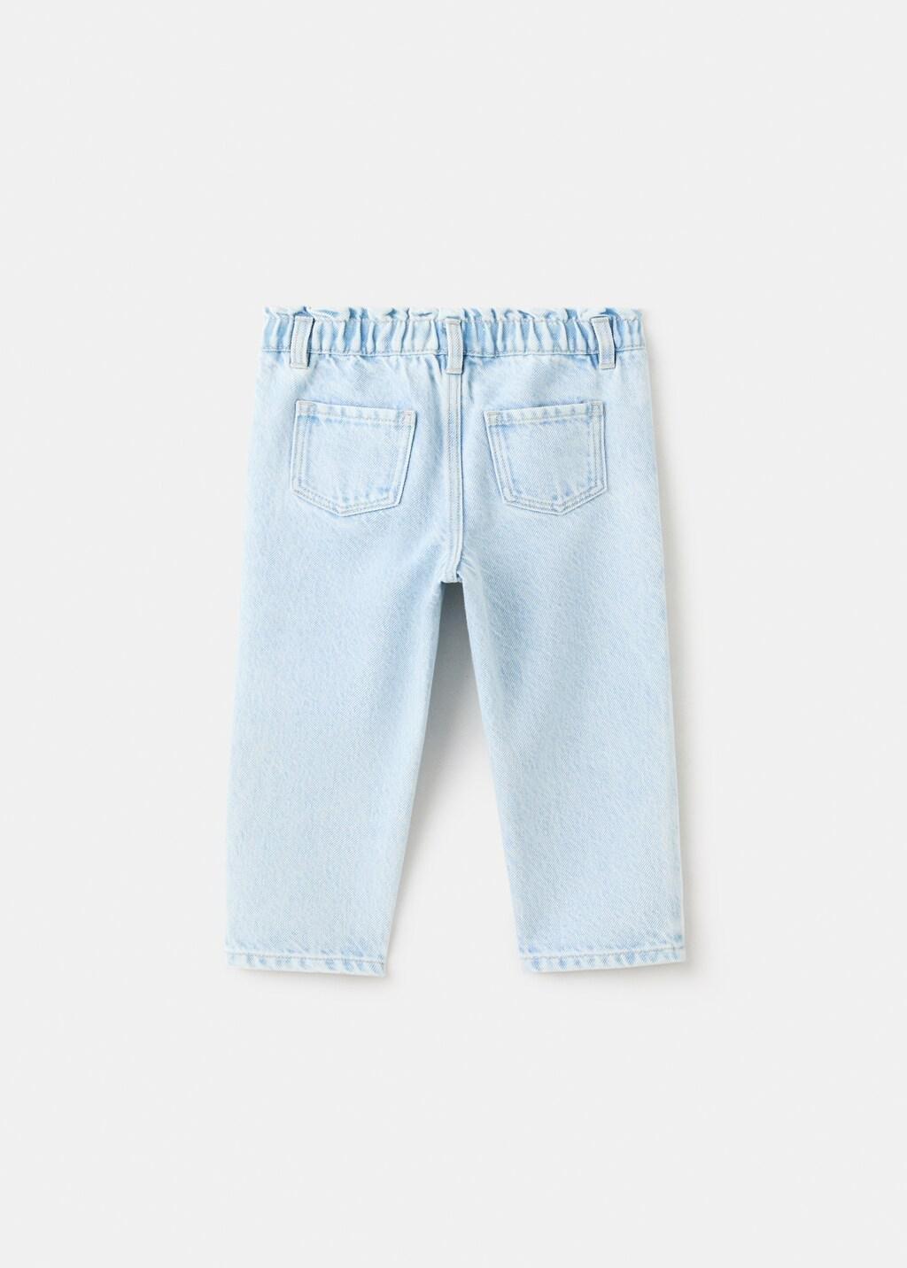 Blue Paperbag Jeans, Baby Girlss, Open Blue, medium