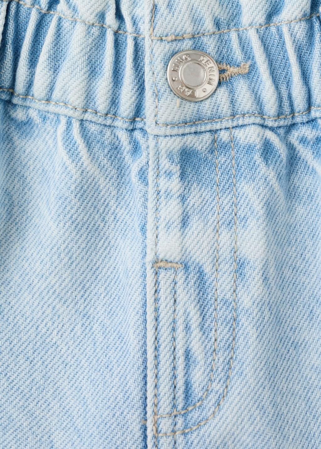 Blue Paperbag Jeans, Baby Girlss, Open Blue, large image number 3