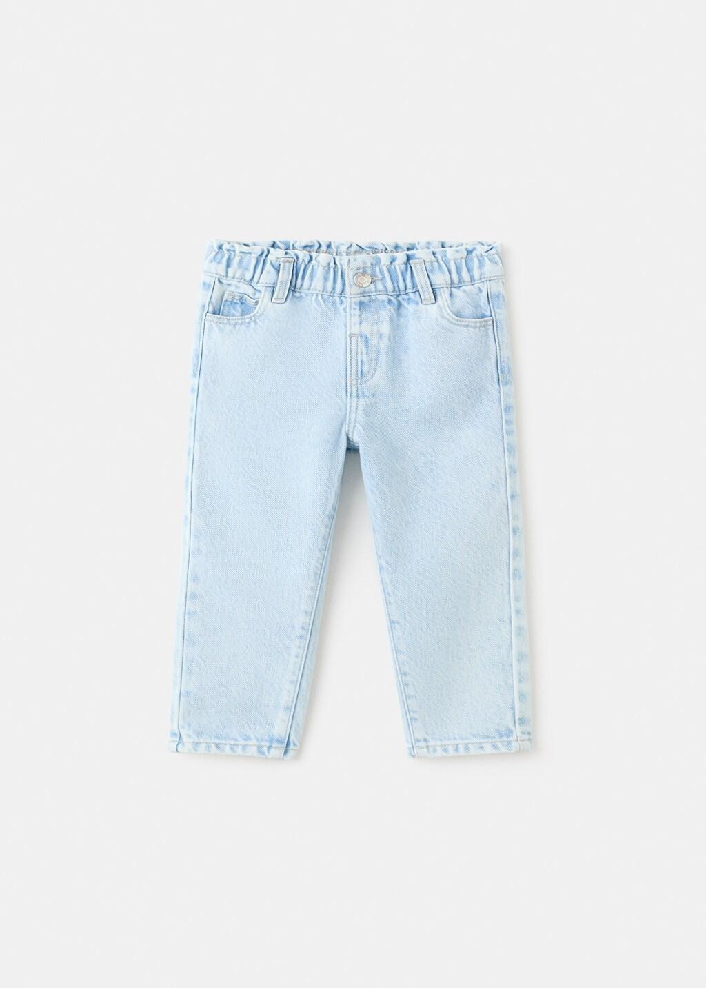 Blue Paperbag Jeans, Baby Girlss, Open Blue, large image number 5