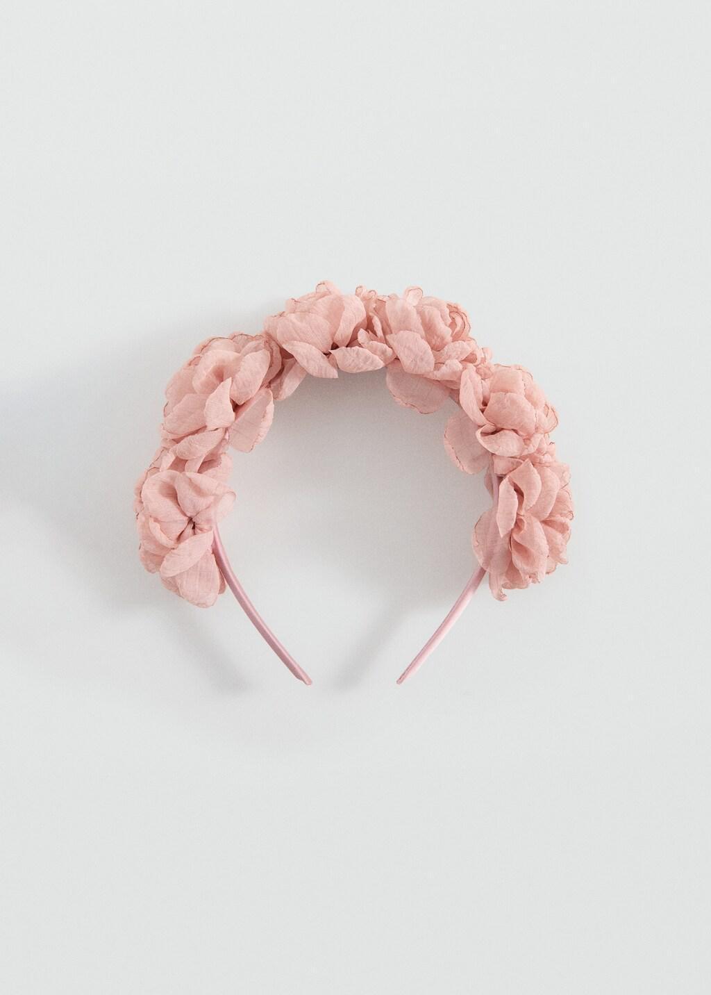 Pink Lt Pastel Flower Hairband, Kids Girl, Light-Pastel Pink, large image number 4