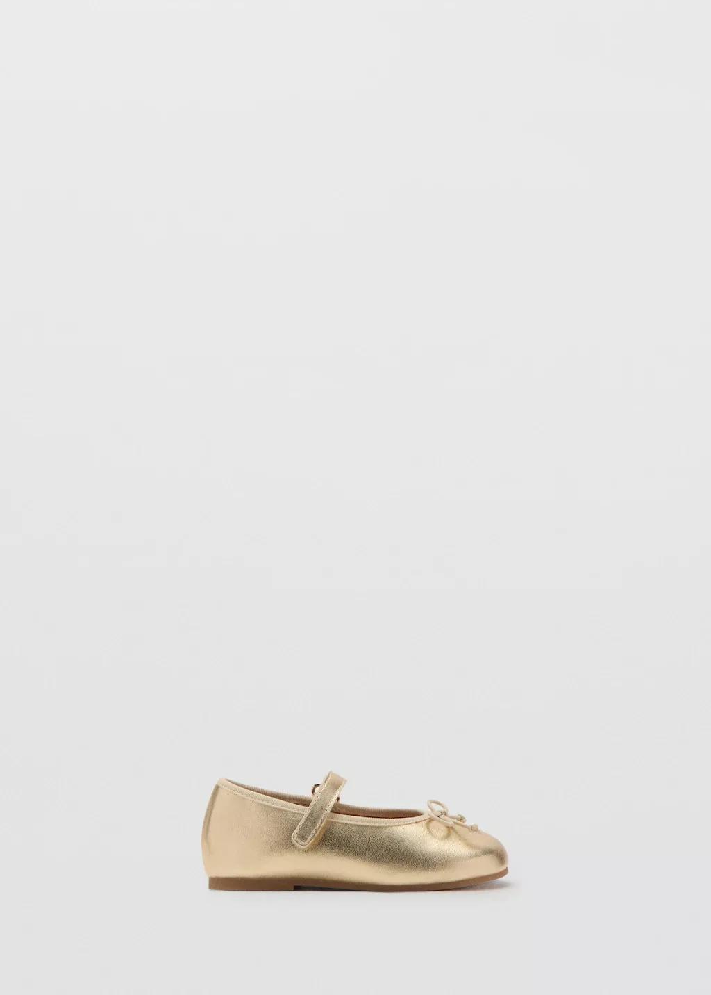 Gold Metallic Ballerina Bow, Baby Girls, Gold, large image number 3