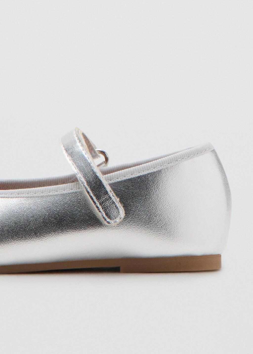 Silver Metallic Ballerina Bow, Baby Girls, Silver, large image number 1