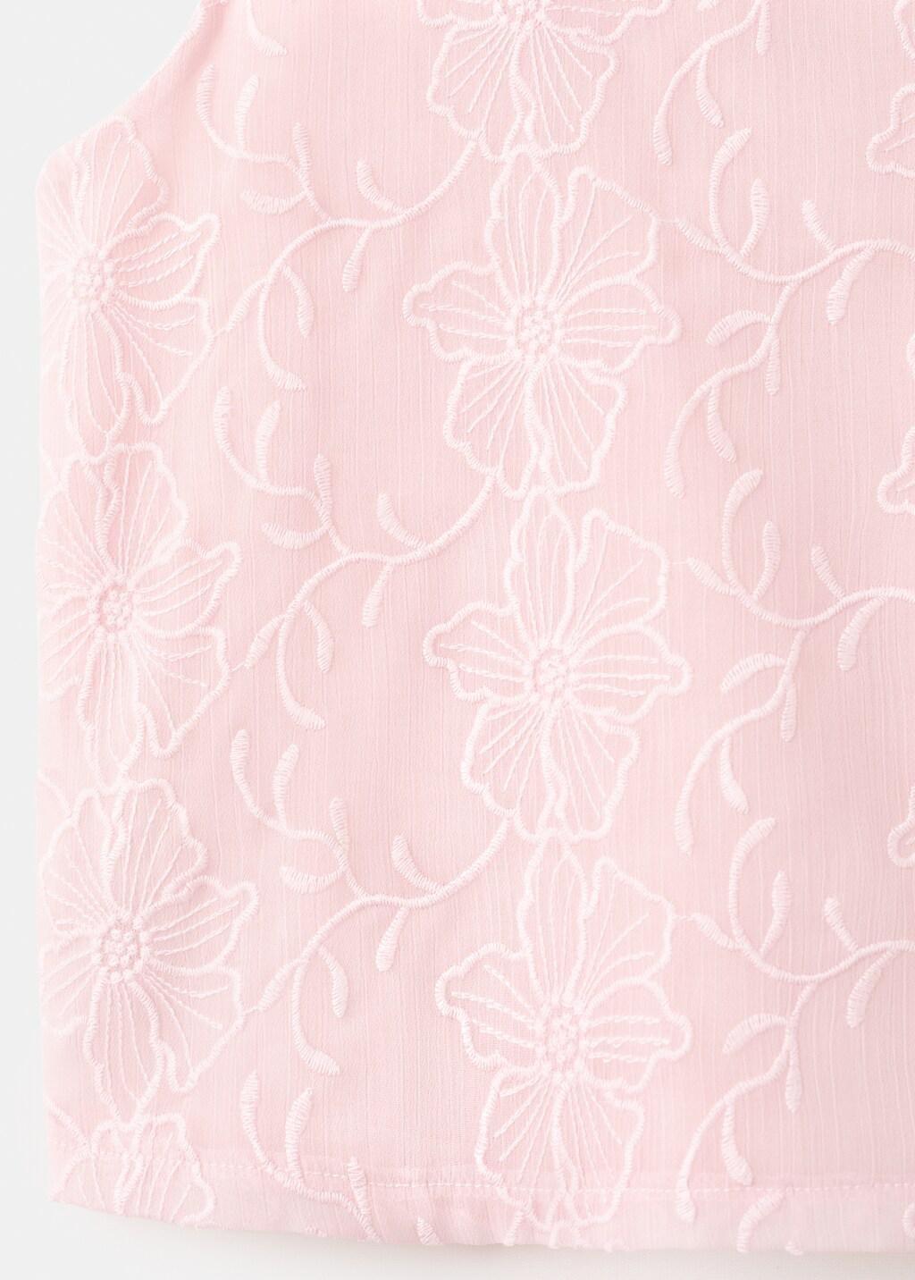 Pink Flowy Printed Top, Kids Girl, Pink, medium