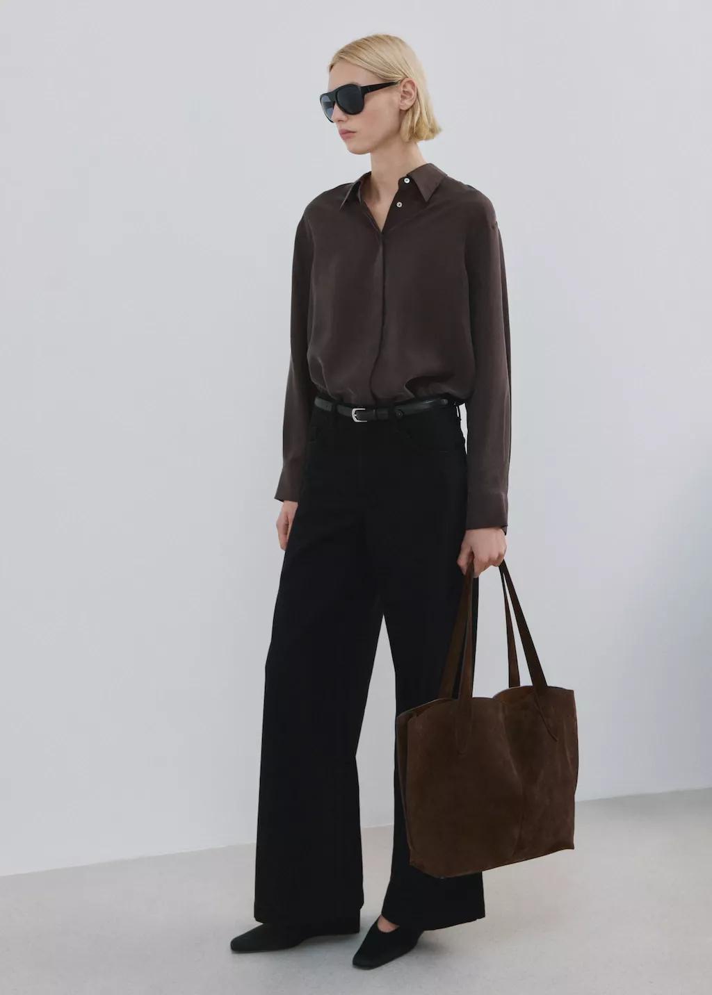 Grey Wide Leg Mid-Rise Jeans, 0201_TN, large image number 0