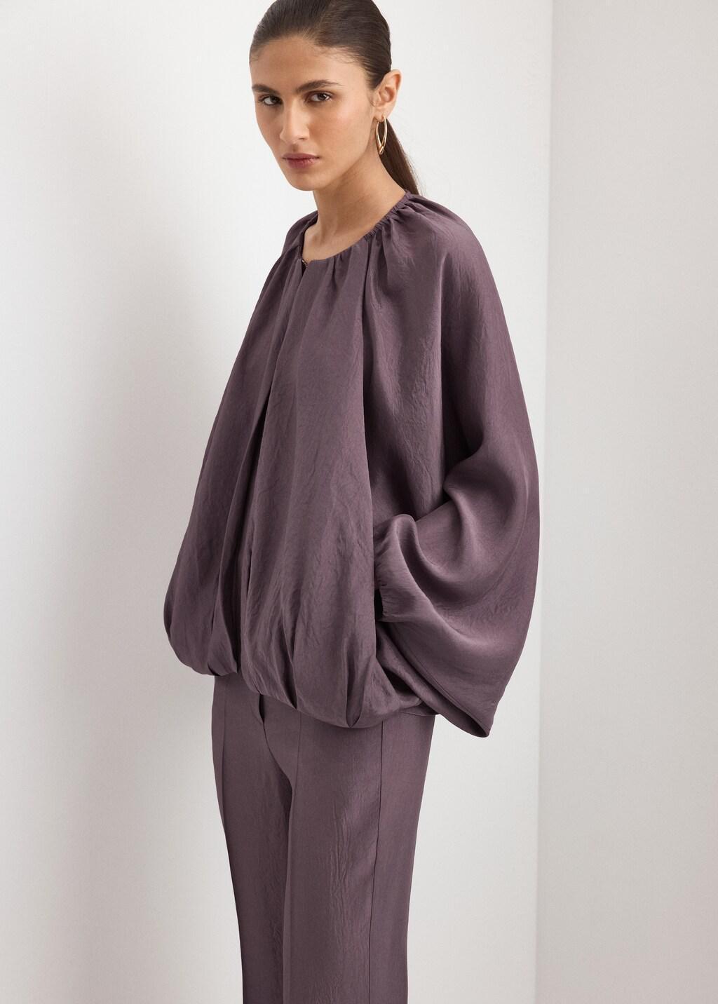 Purple Straight Mid-Rise Trousers, Medium Purple, large image number 4