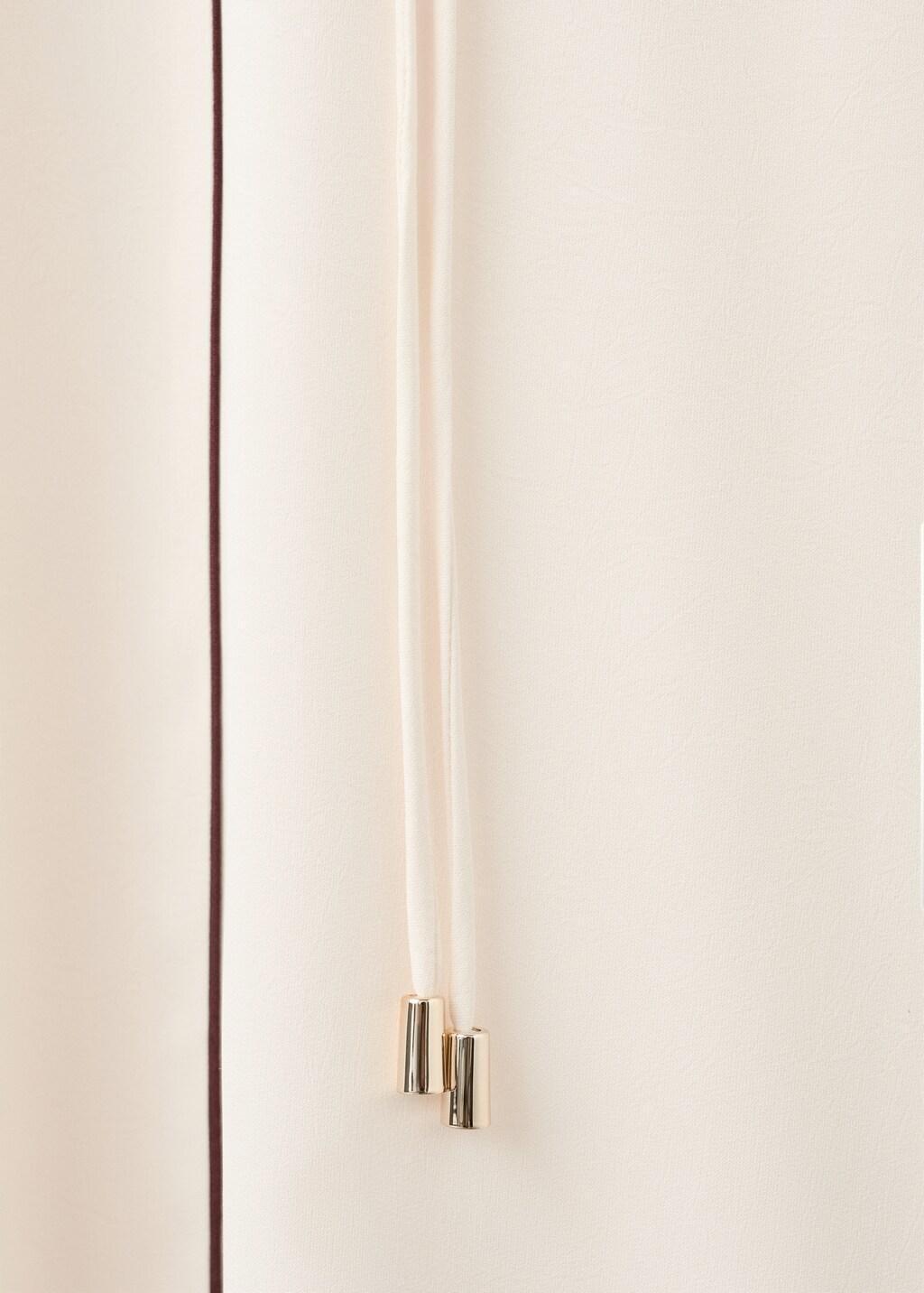 Beige Belt Detail Dress, Light Beige, large image number 5