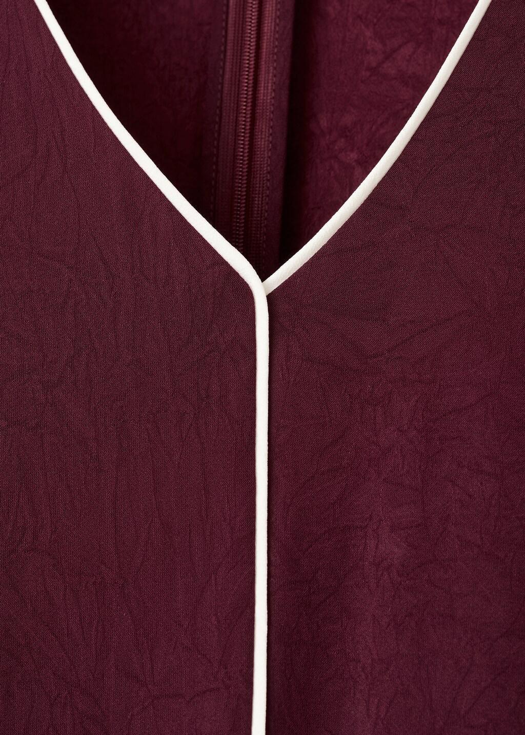 Red Belt Detail Dress, Dark Red, large image number 5