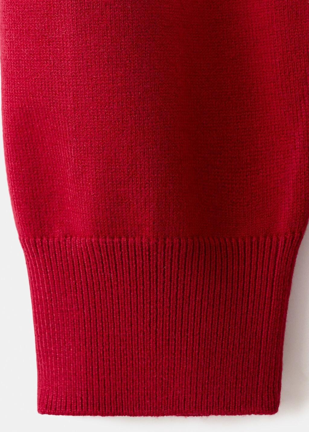 Red Striped Polo-Neck Sweater, 0201_70, large image number 4