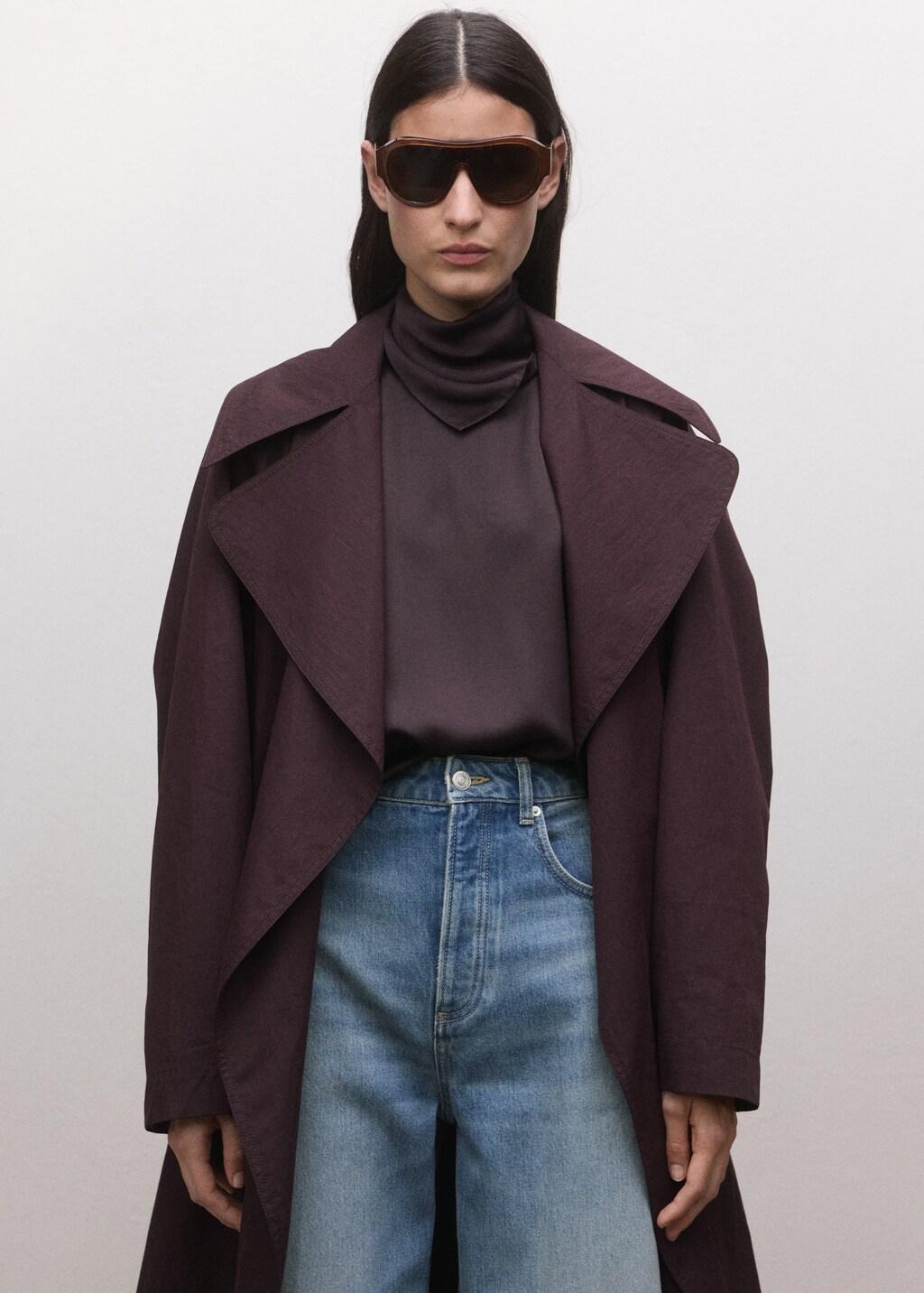 Blue High-Rise Balloon Jeans, Open Blue, large image number 4