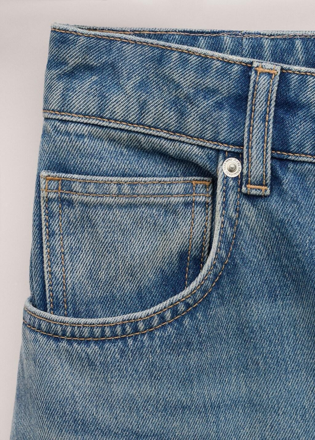 Blue High-Rise Balloon Jeans, Open Blue, large image number 5