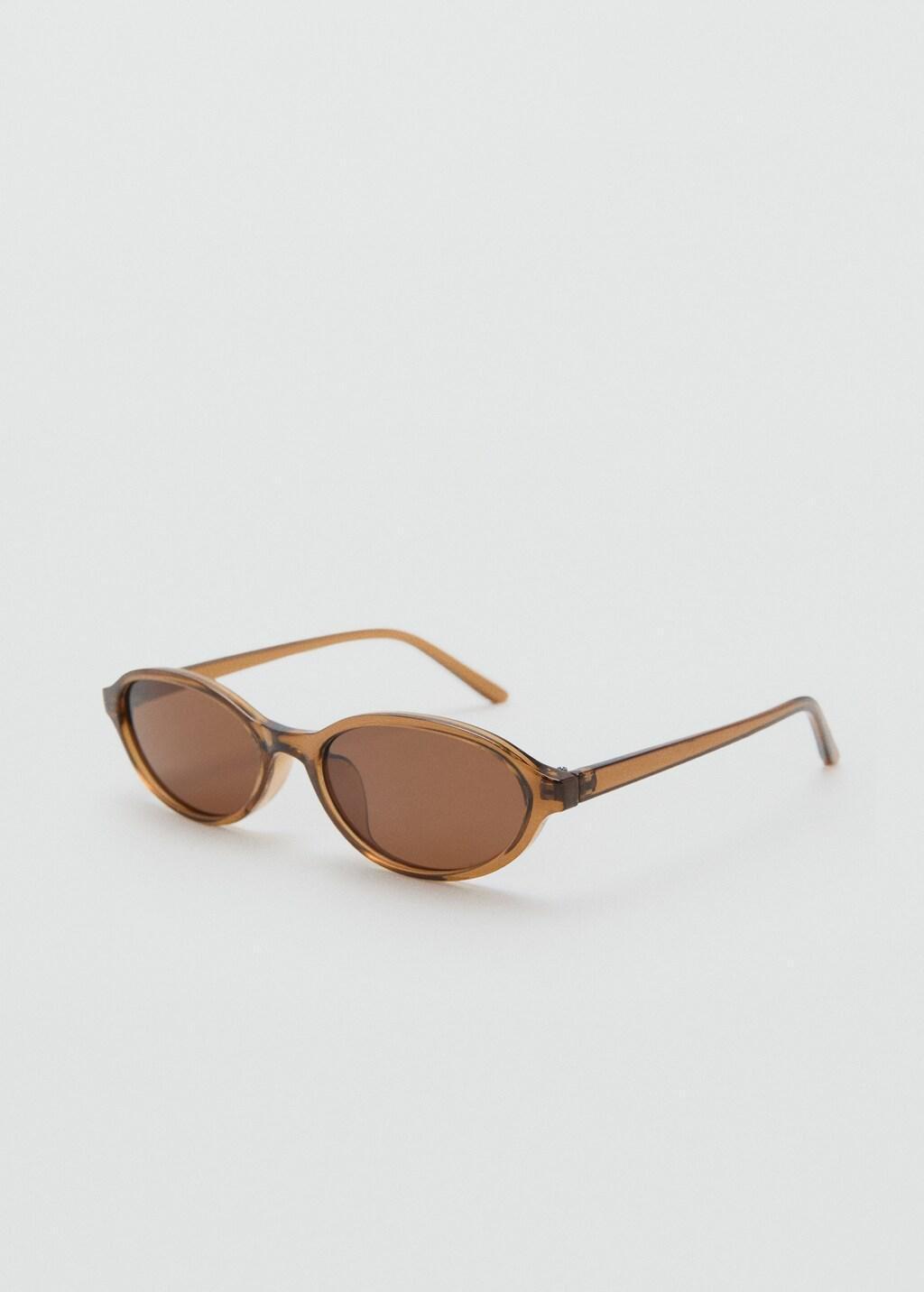 BROWN Rectangular-frame sunglasses, Brown, large image number 0