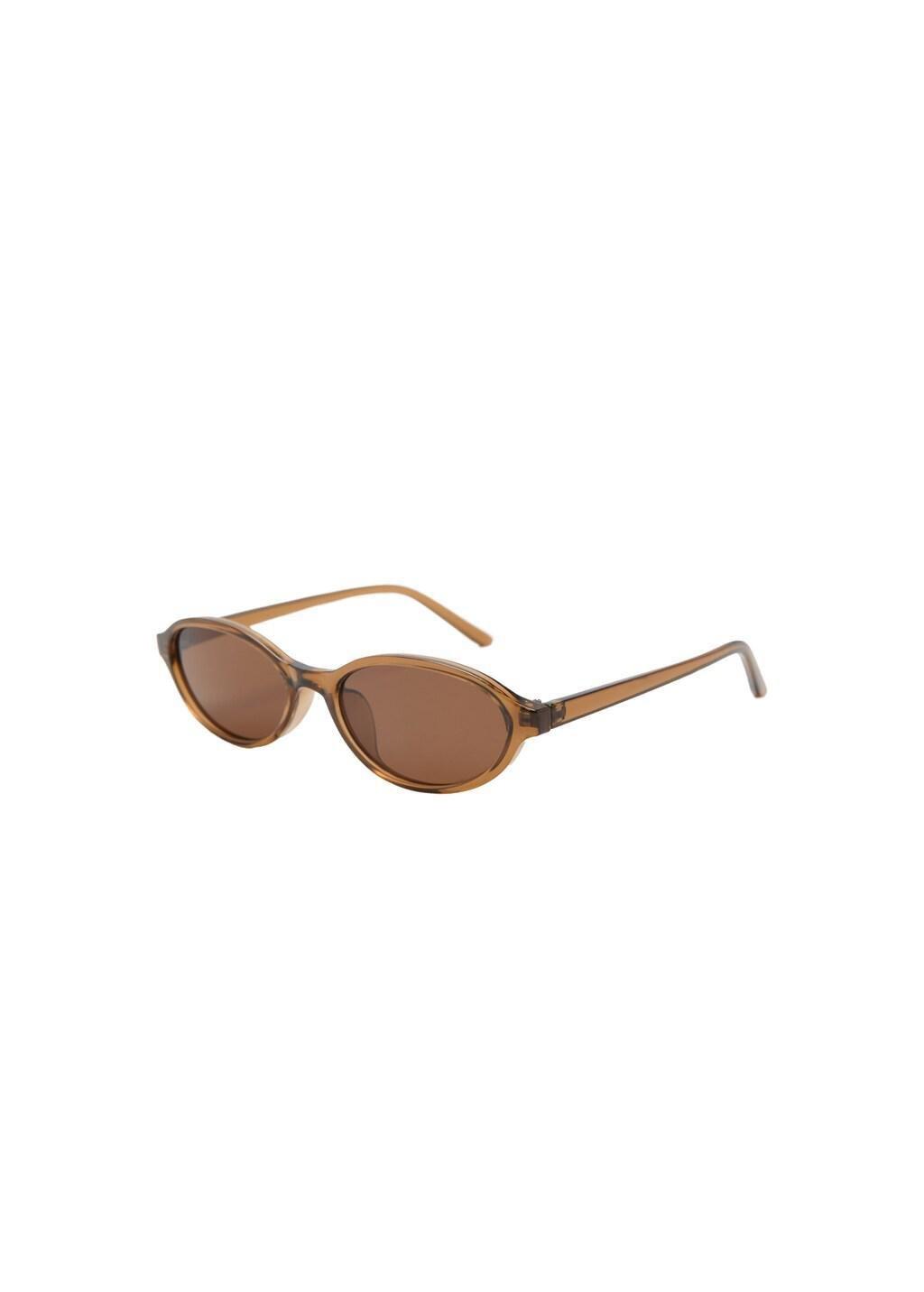 BROWN Rectangular-frame sunglasses, Brown, large image number 2