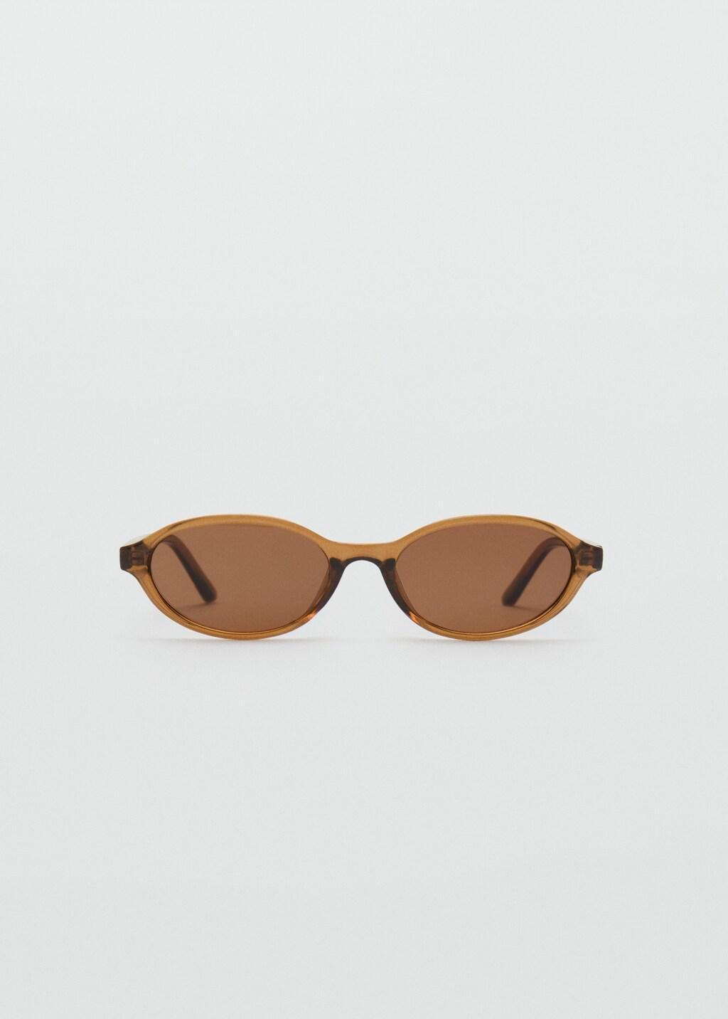 BROWN Rectangular-frame sunglasses, Brown, large image number 3