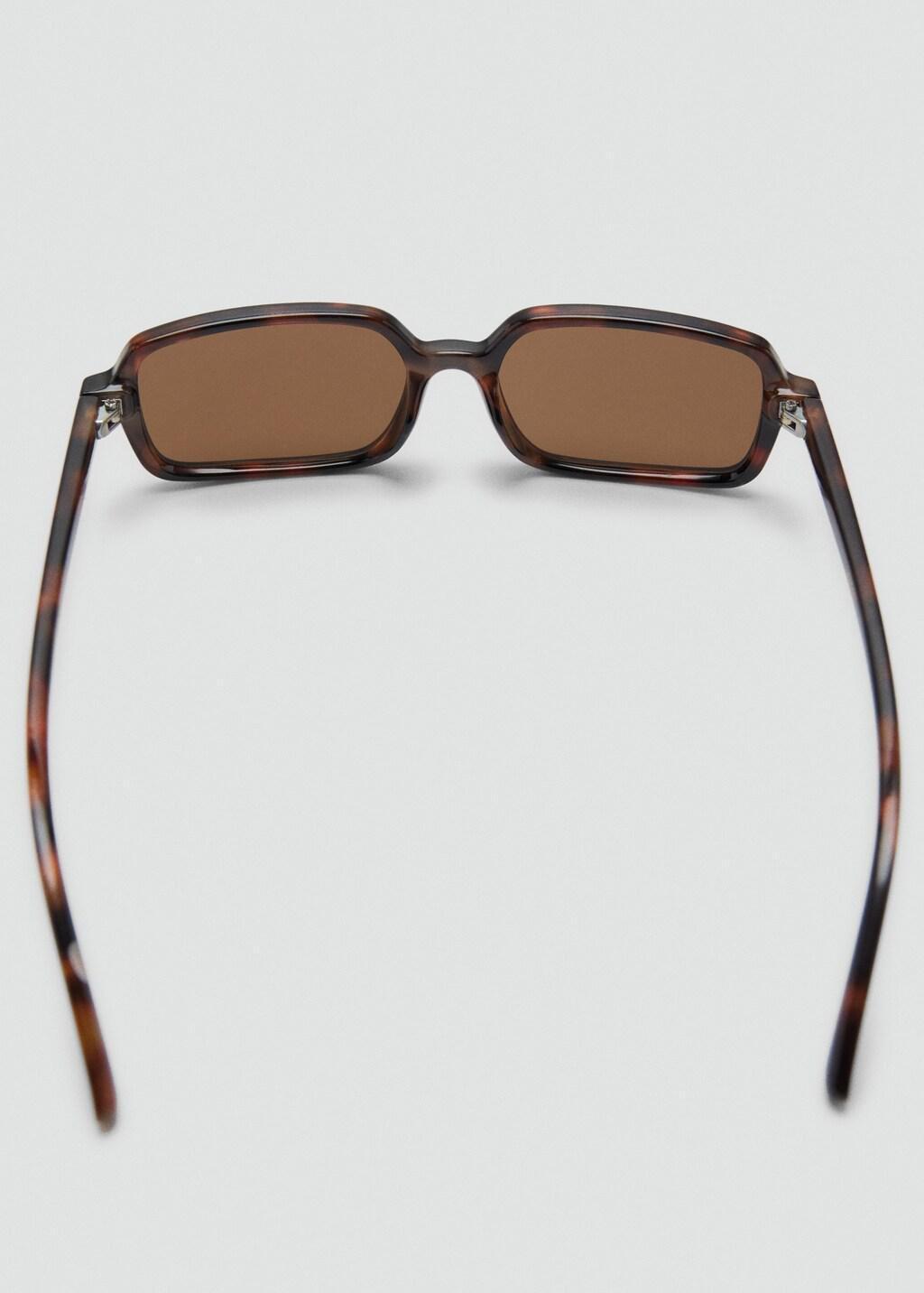 Brown Semi-Transparent Frame Sunglasses, Dark Brown, medium