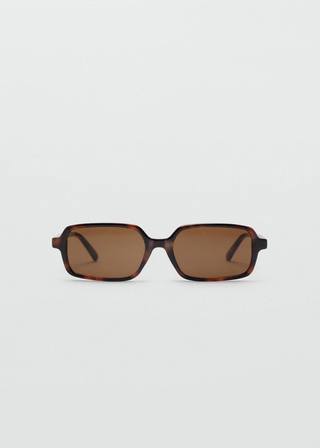 Brown Semi-Transparent Frame Sunglasses, Dark Brown, large image number 3
